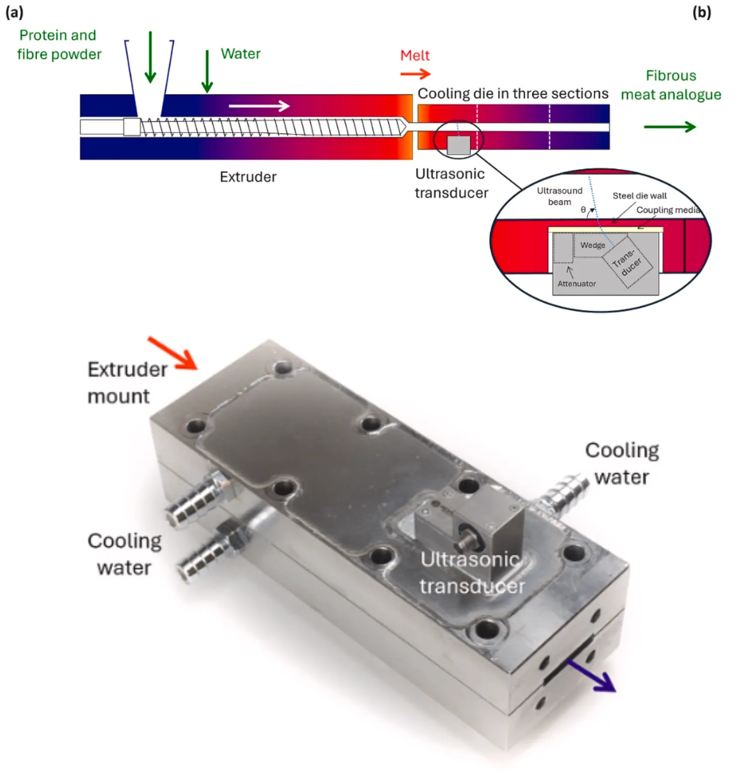 Towards in-line rheology measurement of protein melts during high moisture extrusion by pulsed ultrasound velocimetry